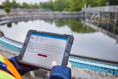 Level measurement, sewer system, wastewater treatment plant, application picture Level measurement, sewer system, wastewater treatment plant