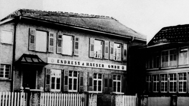 First premises of Endress+Hauser in 1955.