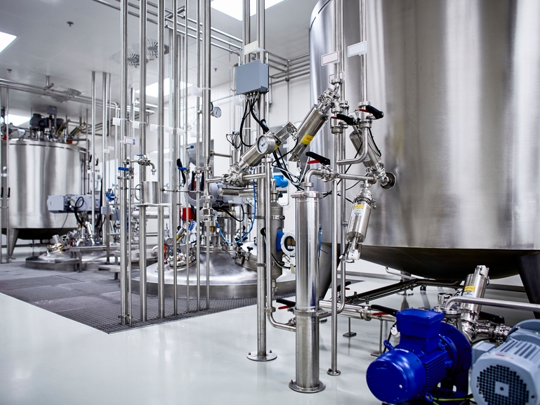 Bioreactor used in biopharmaceutical production in the life science industry Bioreactor scene in the life science industry
