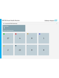 Asset Health Monitor SRP700 quickly gives an overview of the plant device status