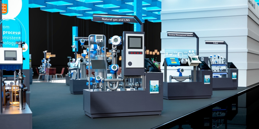 Discover process automation solutions on our Endress+Hauser virtual exhibition booth Endress+Hauser virtual trade fair booth 2020