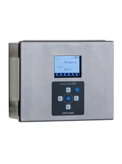 Product picture OXY5500 oxygen analyzer box, right angle view