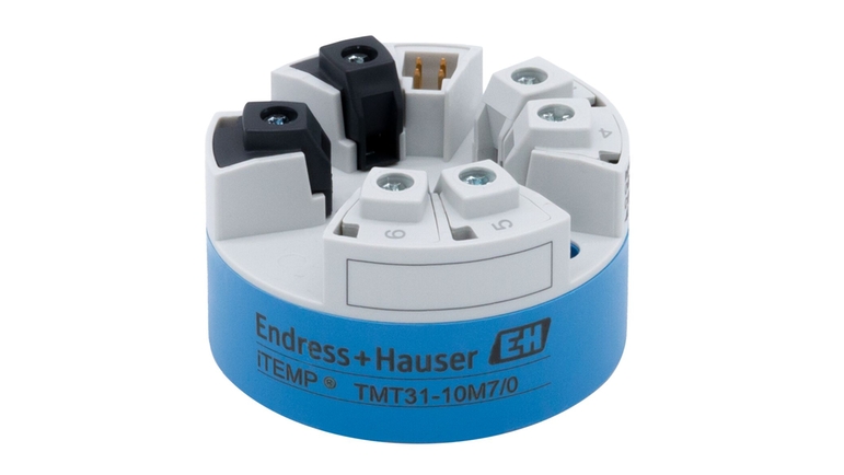 Head transmitter iTEMP TMT31 with optimized screw terminals